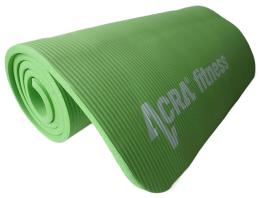 ACRA D87-ZE NBR Yoga Mat 1830 x 600 x 12 mm, zelená