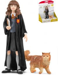 SCHLEICH Harry Potter set figurka Hermiona Grangerov + kocour Kivonoka - zvtit obrzek
