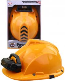 Pilba dtsk bezpenostn oranov ochrann helma na baterie Svtlo - zvtit obrzek