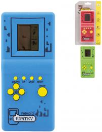Hra retro postehov elektronick padajc kostky na baterie Tetris 3 barvy