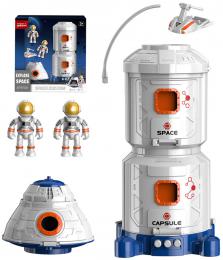 Stanice vesmrn hern set se 2 kosmonauty a doplky na baterie Svtlo Zvuk - zvtit obrzek