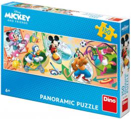 DINO Puzzle panoramatick 150 dlk Mickey s kamardy sportuj 66x23cm - zvtit obrzek