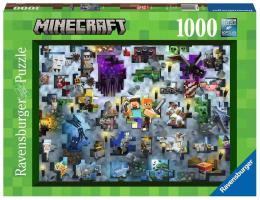 RAVENSBURGER Puzzle Challenge Minecraft 1000 dlk 70x50cm skldaka - zvtit obrzek