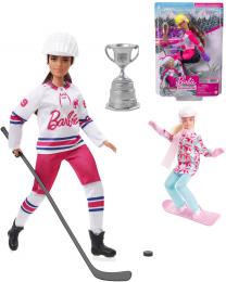 MATTEL BRB Panenka Barbie zimn sporty 4 druhy