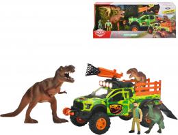 DICKIE Auto ternn Ford Raptor hern set s figurkou a 3 dinosaury v krabici - zvtit obrzek