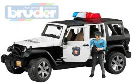 BRUDER 02526 (2526) Auto jeep Wrangler Rubicon Policie + figurka model 1:16 - zvtit obrzek