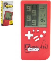 Hra retro digitln Tetris Brick Game padajc kostky erven na baterie Zvuk - zvtit obrzek