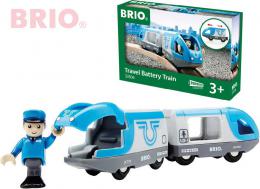 BRIO DEVO Set elektrick vlakov souprava + figurka strojvedouc na baterie