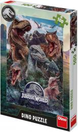 DINO Puzzle Jursk svt (Jurassic World) 33x47cm skldaka 500 dlk - zvtit obrzek