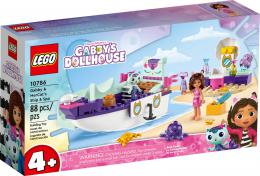 LEGO GABBYS DOLLHOUSE Gbi a Ryboka na luxusn lodi 10786 STAVEBNICE