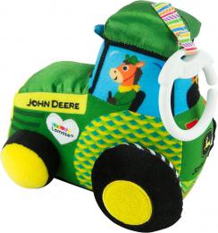 LAMAZE Traktor baby John Deere textiln zvsn s klipem pro miminko - zvtit obrzek