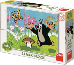 DINO Puzzle baby maxi 24 dlk Krtek a houba (Krteek) 66x47cm skldaka - zvtit obrzek
