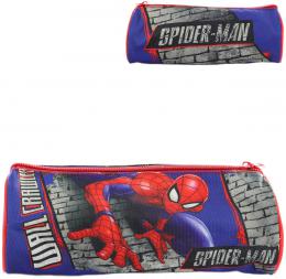 Penl kulat Spiderman dtsk modr koln pouzdro na zip - zvtit obrzek