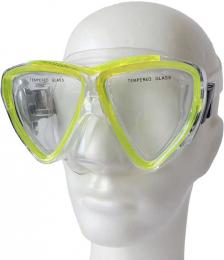 BROTHER Potápìèské brýle maska Coral Junior tvrzené sklo žluté P59959
