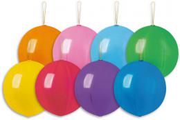 GEMAR Balnek nafukovac punch ball pastelov s gumikou 33cm 8 barev GPB2 - zvtit obrzek