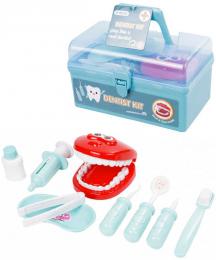 Dentista malý set zubaøské nástroje s chrupem 10ks v pøenosném kuføíku plast