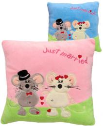 PLY Poltek myky Love 25x25cm Just Married 2 barvy *PLYOV HRAKY* - zvtit obrzek