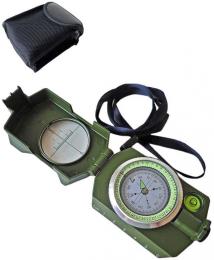 ACRA Buzola army kompas s funkcemi s teplomrem textiln pouzdro - zvtit obrzek