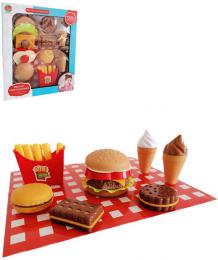 MAC TOYS Fast Food potraviny makety rychl oberstven plast v krabici - zvtit obrzek