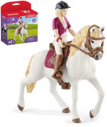 SCHLEICH Sofia na koni figurka ruènì malovaná herní set s doplòky plast