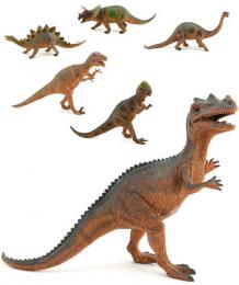 Dinosaurus pravk zvtko 47cm plastov postavika 6 druh