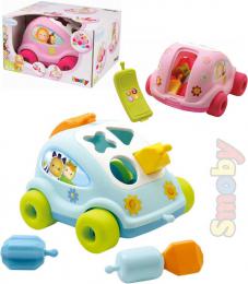 SMOBY Cotoons Baby auto vkldaka autko vkldac telefon tahac 2 barvy plast - zvtit obrzek