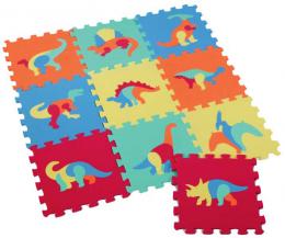 Mkk bloky Dinosaui 10ks pnov koberec baby vkldac puzzle podloka na zem - zvtit obrzek