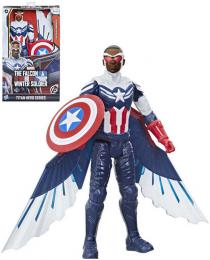 HASBRO DeLuxe figurka akn Captain America 30cm Titan Hero Series plast - zvtit obrzek
