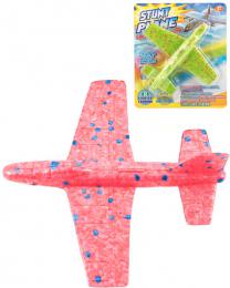 Letadlo soft hzec polystyrenov 17cm na hzen 2 barvy na kart - zvtit obrzek