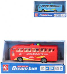Autobus Dream Bus 17cm na baterie Svtlo Zvuk 2 barvy v krabici - zvtit obrzek