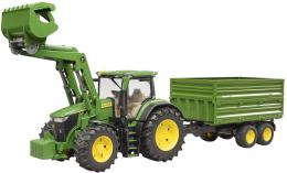 BRUDER 03155 Traktor John Deere 7R 350 set s elnm nakladaem a pvsem - zvtit obrzek