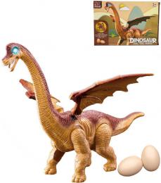 MAC TOYS Dinosaurus chodc 45cm klade vejce na baterie Svtlo Zvuk - zvtit obrzek