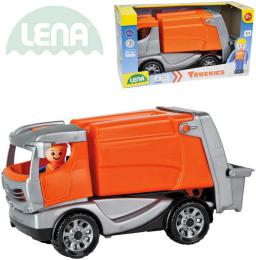 LENA Truckies popeli 25cm set baby autko + panek 01623 plast - zvtit obrzek