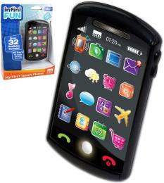 Smartphone dotykový dìtský baby telefon 12cm na baterie Svìtlo Zvuk plast