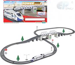 EP Line Power Train World vlkodrha zkladn set mainka s vagonem na baterie - zvtit obrzek