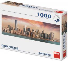 DINO Puzzle panoramatick 1000 dlk Manhattan za soumraku 95x33cm - zvtit obrzek