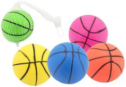 Mek basketbal guma 8,5cm balonek v sce 5 barev - zvtit obrzek