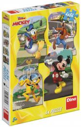 DINO Puzzle Mickey Mouse ve mst 4x54 dlk 13x19cm skldaka v krabici - zvtit obrzek