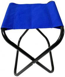 ACRA Sedátko skládací stolièka modrá 33x25x37cm kovová konstrukce