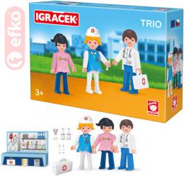 EFKO IGREK TRIO Lme set 3 figurky s doplky v krabice STAVEBNICE