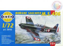 SMR Model letadlo Morane Saulnier MS 406 1:72 (stavebnice letadla)