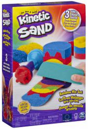 SPIN MASTER Kinetic Sand duhová sada magický písek s nástroji