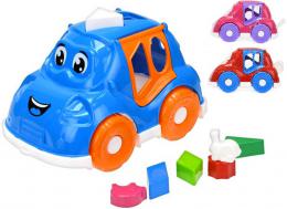Baby autko set s vkldacmi tvary rzn barvy pro miminko plast - zvtit obrzek