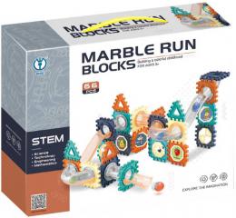 Kulièkodráha Marble Run Blocks 2D/3D stavebnice 66 dílkù v krabici
