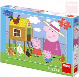 DINO Puzzle 24 dlk Peppa Pig Slepiky 26x18cm skldaka v krabici - zvtit obrzek