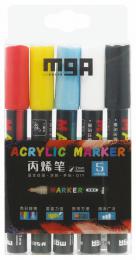 Fix akrylov popisova 2mm barevn marker set 5ks dekoran - zvtit obrzek