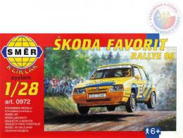 SMR Model auto koda Favorit Rallye 96 1:28 (stavebnice auta) - zvtit obrzek