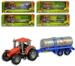 Traktor farmsk 33cm set s pvsem 4 druhy v krabice plast - zvtit obrzek