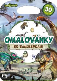 JIRI MODELS Omalovnky se samolepkami Dinosaui