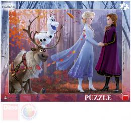 DINO Puzzle deskov 32x24cm Frozen 2 (Ledov Krlovstv) v rmeku 40 dlk - zvtit obrzek